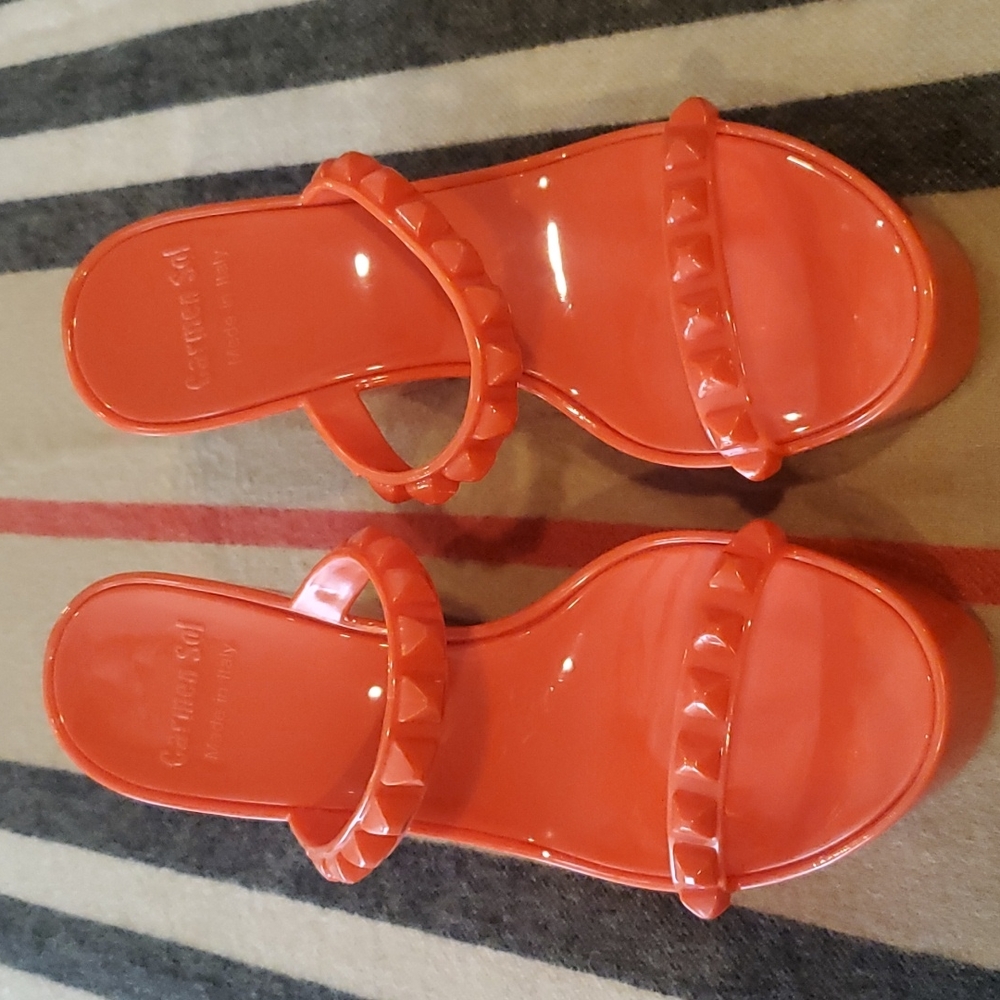 Carmen Sol Tonino Wedge Sandal Left Size 9/39 Right Size 10/40 - Picture 3 of 9